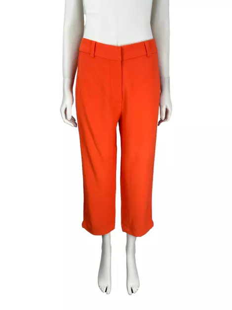 Calça Magrella Tecido Laranja
