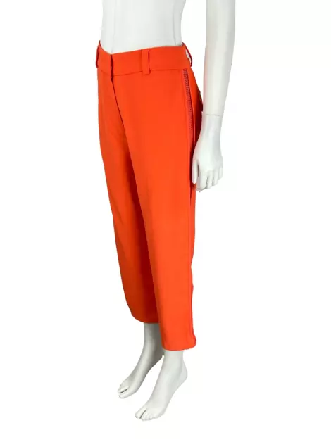 Calça Magrella Tecido Laranja