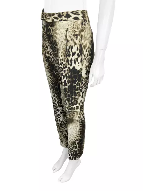 Calça Maje Reta Animal Print