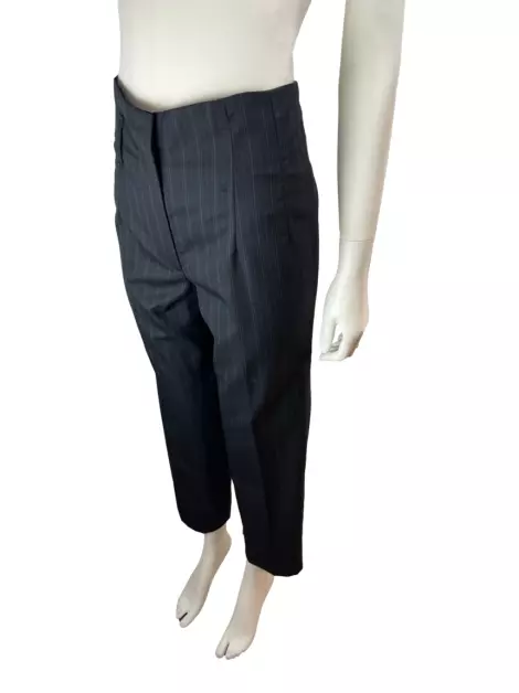 Calça Maria Bonita Risca de Giz Preta