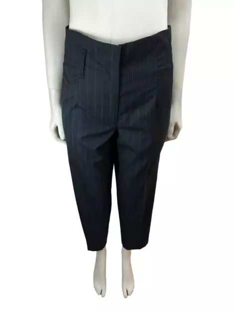 Calça Maria Bonita Risca de Giz Preta
