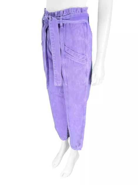 Calça Mariana Penteado Jeans Lilás