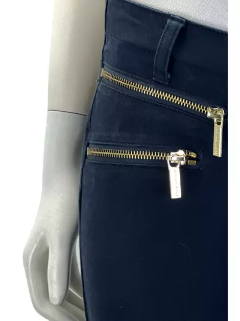 Calça Michael Michael Kors Zip Pocket Stretch Azul