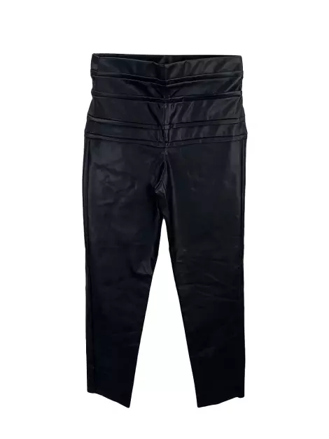 Calça Mixed Drapeada Preta
