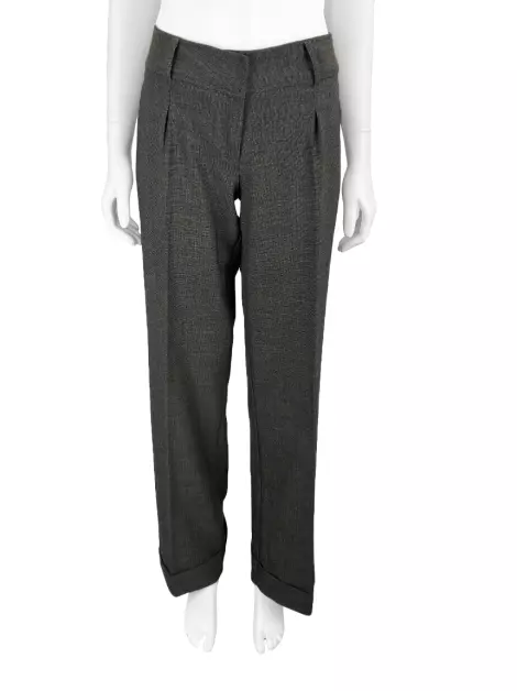 Calça Mixed Reta Marrom