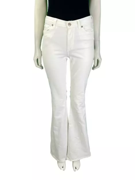 Calça MNG Flare Jeans Branca