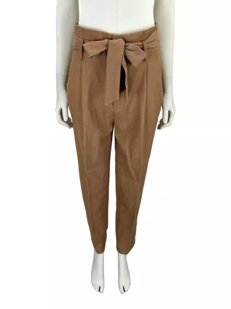 Calça MNG Texturizada Marrom