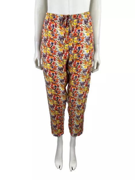 Calça Muzungu Sisters Seda Estampada