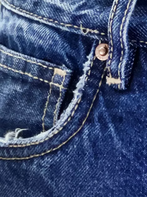 Calça Not Your Basic Denim Jeans Azul