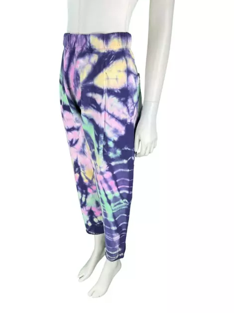 Calça Not Your Basic Denim Moletinho Tie-Dye