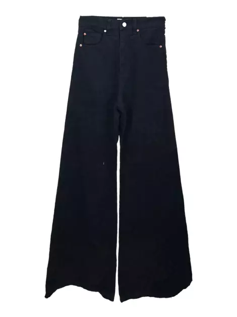 Calça Not Your Basic Denim Pantalona Preto