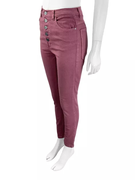 Calça Not Your Basic Denim Sarja Rosa