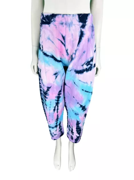 Calça Not Your Basic Denim Tie Dye Lilás
