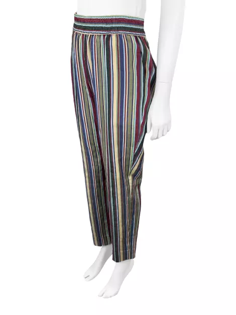 Calça Oscar de la Renta Seda Multicolor