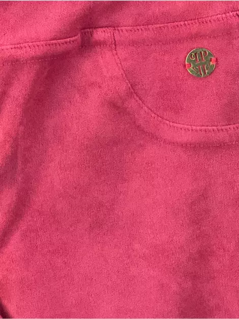 Calça Paola Bimbi Camurça Vermelho