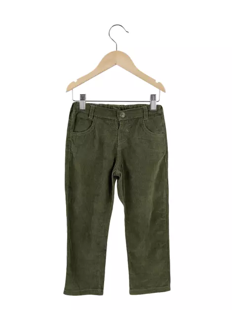 Calça Paola Bimbi Texturizada Verde musgo