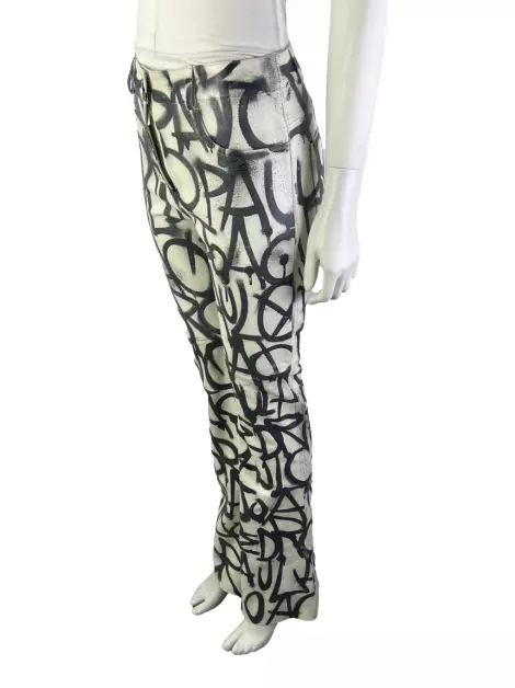 Calça Patricia Viera Couro Branco