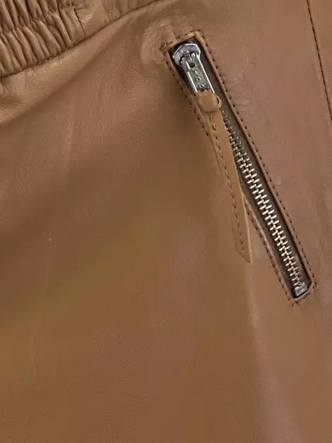 Calça Patricia Viera Couro Caramelo