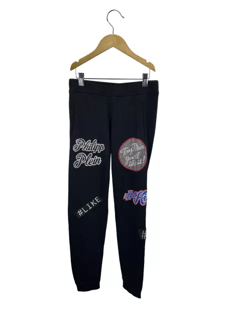 Calça Philipp Plein Aplicações Preto