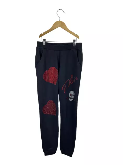 Calça Philipp Plein Aplicações Preto