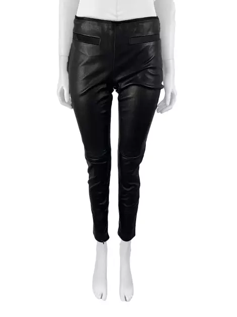 Calça Prada Couro Preto