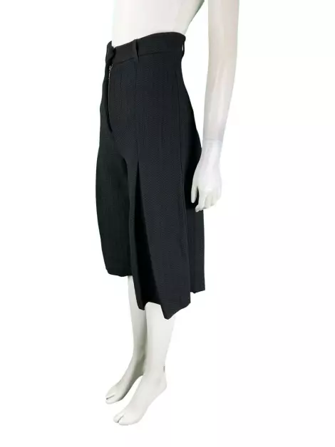 Calça Primart Pantacourt Tricot Preta