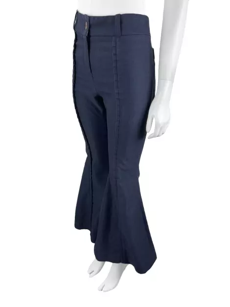 Calça Raia De Goeye Flare Azul
