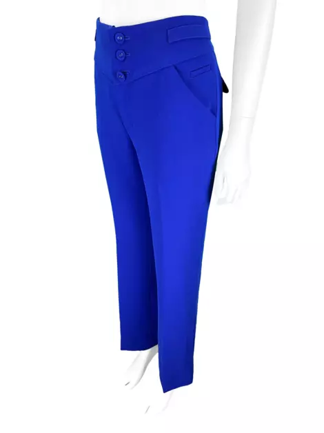 Calça Reinaldo Lourenço Tecido Azul