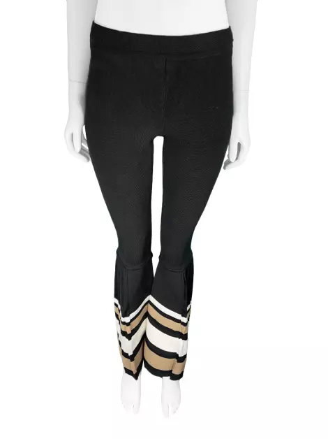 Calça Renata Campos Flare Texturizade Bicolor