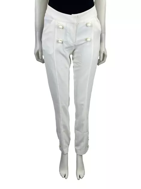 Calça Renata Campos Texturizada Off-White