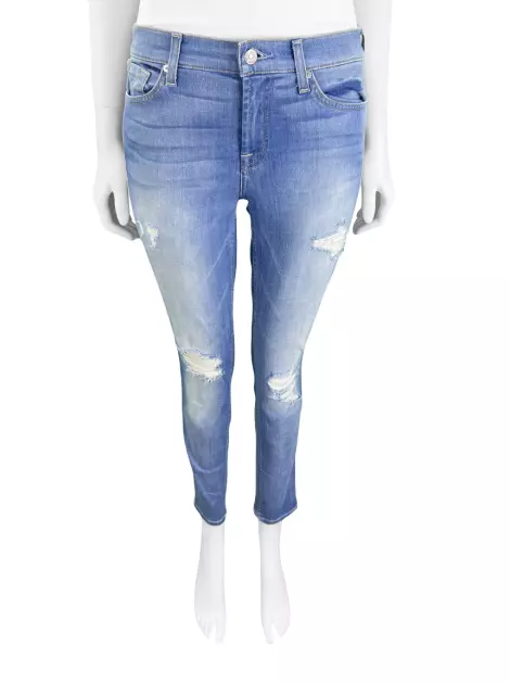 Calça Seven For All Mankind Ankle Gwenevere Jeans Azul