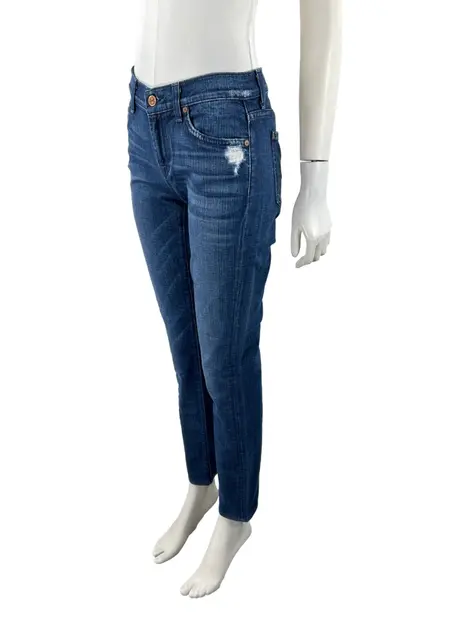 Calça Seven For All Mankind Roxanne Azul