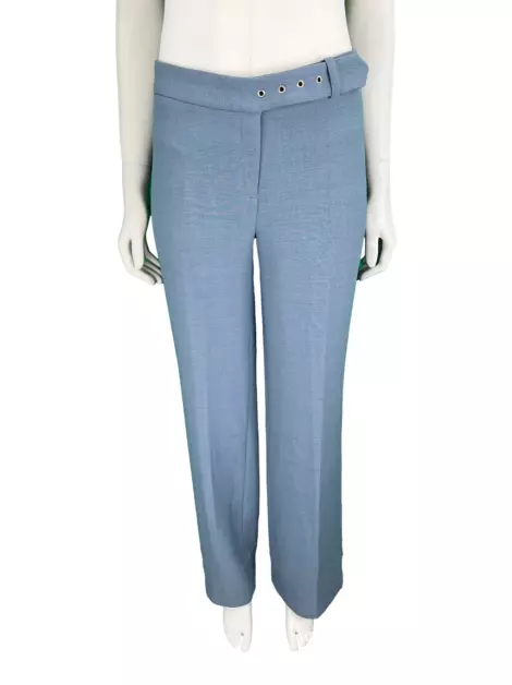 Calça Shoulder Reta Azul