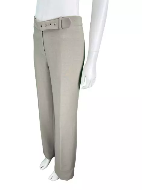Calça Shoulder Reta Cinza