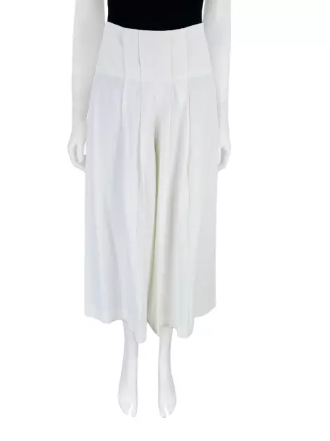 Calça Sophia Hegg Pantacourt Off White