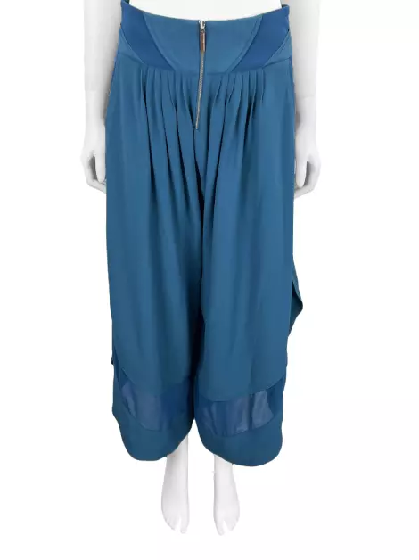 Calça Sophia Hegg Recortes Azul