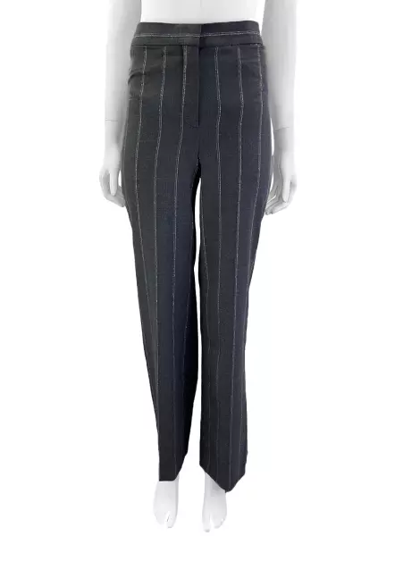 Calça Stella Mccartney Reta Cinza