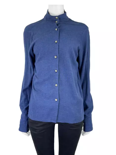 Camisa A. Niemeyer Tecido Azul
