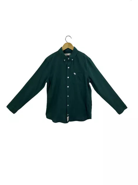 Camisa Abercrombie & Fitch Kids Tecido Verde