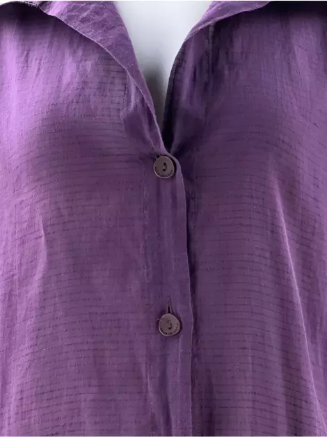 Camisa Água De Coco Alongado Roxo