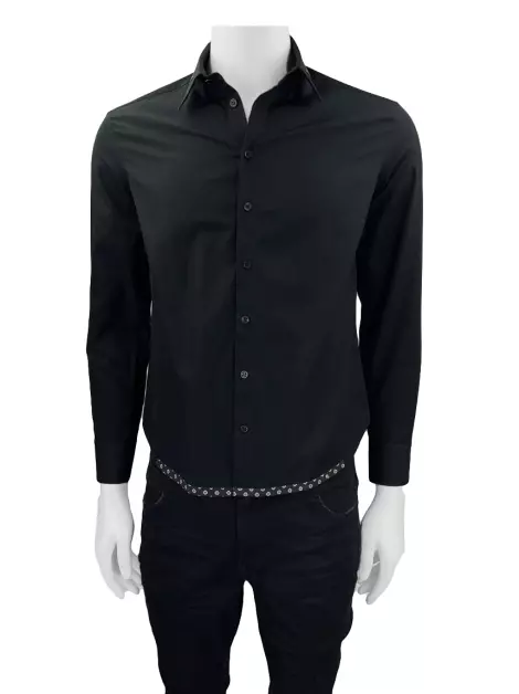 Camisa Alexander McQueen Tecido Preto