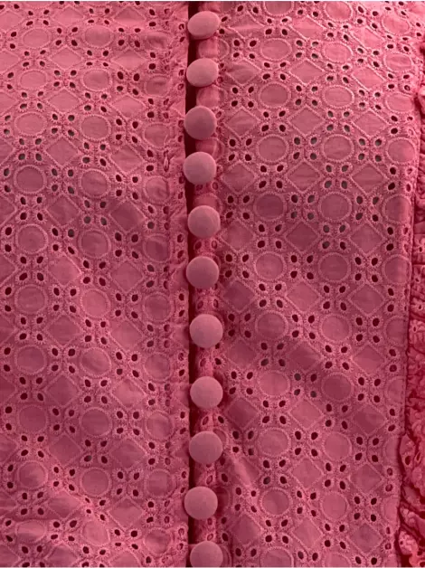 Camisa Andrea Bogosian Texturizada Rosa