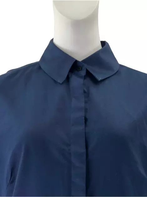 Camisa Andrea Marques Tecido Azul