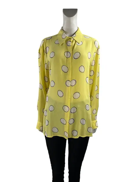 Camisa Animale Seda Estampada