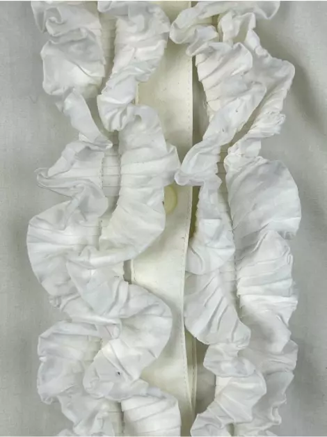 Camisa Ann Taylor Babado Branco