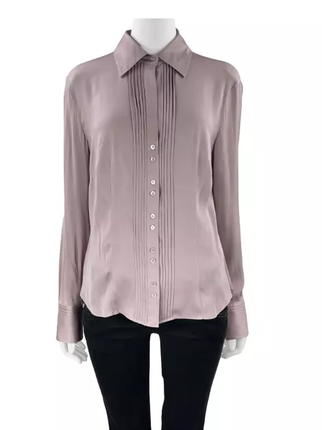 Camisa Ann Taylor Reta Lilás