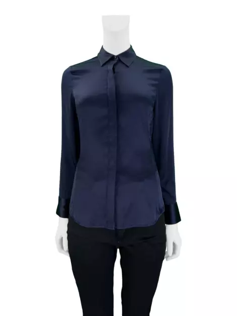 Camisa Ann Taylor Seda Azul