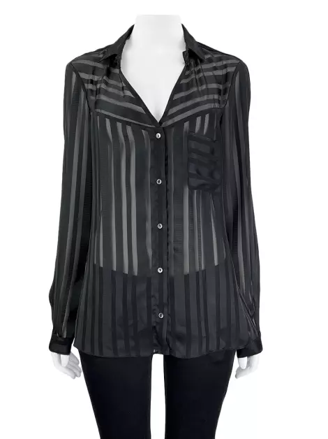 Camisa Brooksfield Listras Preta