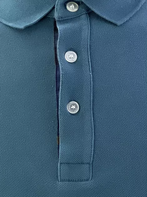 Camisa Burberry Polo Azul Petróleo