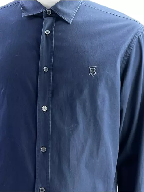 Camisa Burberry Tecido Azul